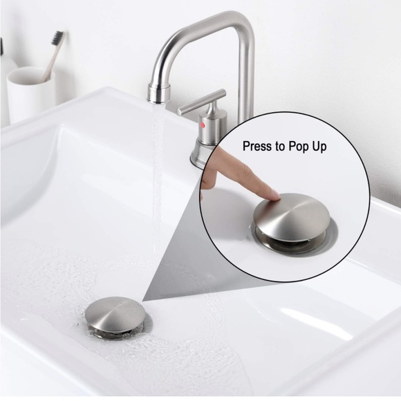 Sink Pop Up Drain Head without Overflow - 1 1/4 - Picture 3 of 6